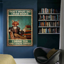 Load image into Gallery viewer, Vintage poster-fox gentleman-11CT Stamped Cross Stitch 40*60CM
