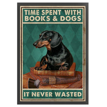 Load image into Gallery viewer, Vintage poster-dachshund-11CT Stamped Cross Stitch 40*60CM
