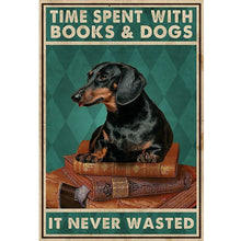 Load image into Gallery viewer, Vintage poster-dachshund-11CT Stamped Cross Stitch 40*60CM
