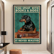 Load image into Gallery viewer, Vintage poster-dachshund-11CT Stamped Cross Stitch 40*60CM

