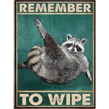 Load image into Gallery viewer, Vintage poster-raccoon-40*55CM  11CT Stamped Cross Stitch
