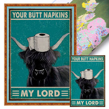 Load image into Gallery viewer, Vintage Poster - Yak Going To The Toilet - 40*60CM 11CT Stamped Cross Stitch
