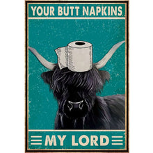 Load image into Gallery viewer, Vintage Poster - Yak Going To The Toilet - 40*60CM 11CT Stamped Cross Stitch
