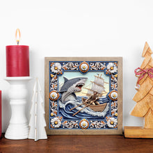 Load image into Gallery viewer, Shark 30*30CM(Canvas) Partial Special Shaped Drill Diamond Painting
