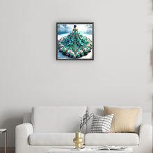 Load image into Gallery viewer, Gorgeous Skirt Girl 30*30CM(Canvas) Partial Special Shaped Drill Diamond Painting
