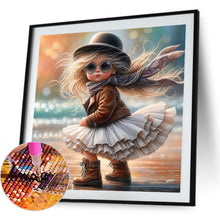 Load image into Gallery viewer, Cute Little Girl 40*40CM(Canvas) Full Round Drill Diamond Painting
