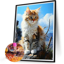 Load image into Gallery viewer, Cat 40*50CM(Canvas) Full Round Drill Diamond Painting
