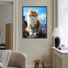 Load image into Gallery viewer, Cat 40*50CM(Canvas) Full Round Drill Diamond Painting
