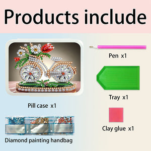 Animals Pill Storage Box Diamond Painting Pill Case Pill Dispenser for Art Craft