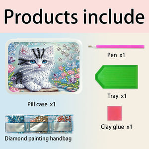 Animals Pill Storage Box Diamond Painting Pill Case Pill Dispenser for Art Craft