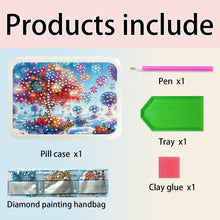 Load image into Gallery viewer, Animals Pill Storage Box Diamond Painting Pill Case Pill Dispenser for Art Craft
