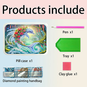 Animals Pill Storage Box Diamond Painting Pill Case Pill Dispenser for Art Craft
