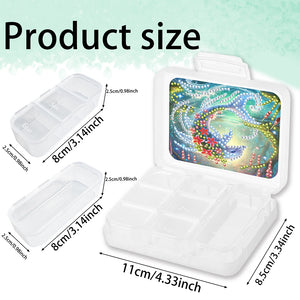 Animals Pill Storage Box Diamond Painting Pill Case Pill Dispenser for Art Craft