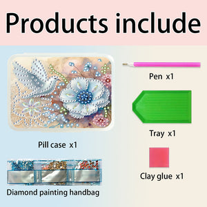 Animals Pill Storage Box Diamond Painting Pill Case Pill Dispenser for Art Craft