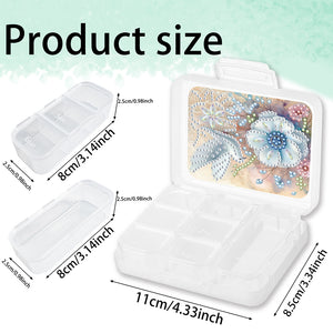 Animals Pill Storage Box Diamond Painting Pill Case Pill Dispenser for Art Craft