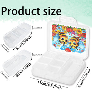 Animals Pill Storage Box Diamond Painting Pill Case Pill Dispenser for Art Craft