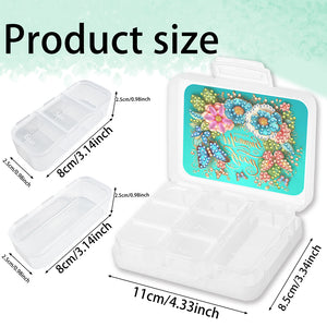 Animals Pill Storage Box Diamond Painting Pill Case Pill Dispenser for Art Craft