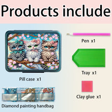 Load image into Gallery viewer, Animals Pill Storage Box Diamond Painting Pill Case Pill Dispenser for Art Craft
