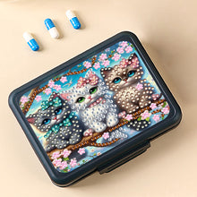 Load image into Gallery viewer, Animals Pill Storage Box Diamond Painting Pill Case Pill Dispenser for Art Craft

