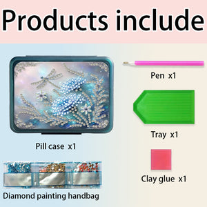 Animals Pill Storage Box Diamond Painting Pill Case Pill Dispenser for Art Craft