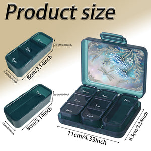 Animals Pill Storage Box Diamond Painting Pill Case Pill Dispenser for Art Craft