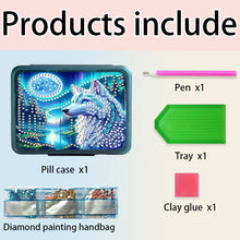 Load image into Gallery viewer, Animals Pill Storage Box Diamond Painting Pill Case Pill Dispenser for Art Craft
