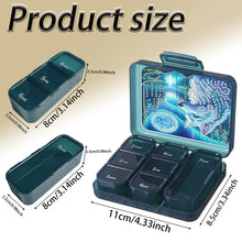 Load image into Gallery viewer, Animals Pill Storage Box Diamond Painting Pill Case Pill Dispenser for Art Craft
