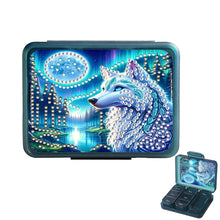 Load image into Gallery viewer, Animals Pill Storage Box Diamond Painting Pill Case Pill Dispenser for Art Craft
