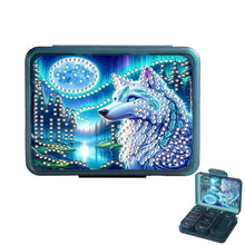 Load image into Gallery viewer, Animals Pill Storage Box Diamond Painting Pill Case Pill Dispenser for Art Craft
