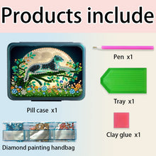 Load image into Gallery viewer, Animals Pill Storage Box Diamond Painting Pill Case Pill Dispenser for Art Craft
