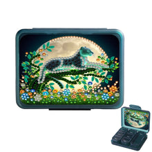 Load image into Gallery viewer, Animals Pill Storage Box Diamond Painting Pill Case Pill Dispenser for Art Craft
