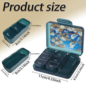 Animals Pill Storage Box Diamond Painting Pill Case Pill Dispenser for Art Craft
