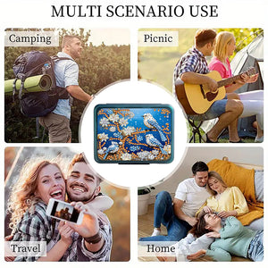 Animals Pill Storage Box Diamond Painting Pill Case Pill Dispenser for Art Craft