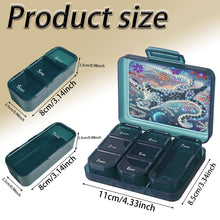 Load image into Gallery viewer, Animals Pill Storage Box Diamond Painting Pill Case Pill Dispenser for Art Craft
