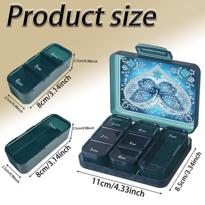 Animals Pill Storage Box Diamond Painting Pill Case Pill Dispenser for Art Craft