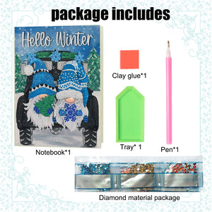 DIY Special Shaped Diamond Painting Notebook 50 Pages A5 Diamond Art Diary Book