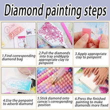 Load image into Gallery viewer, DIY Special Shaped Diamond Painting Notebook 50 Pages A5 Diamond Art Diary Book

