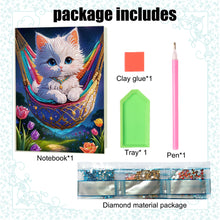 Load image into Gallery viewer, DIY Special Shaped Diamond Painting Notebook 50 Pages A5 Diamond Art Diary Book
