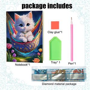 DIY Special Shaped Diamond Painting Notebook 50 Pages A5 Diamond Art Diary Book