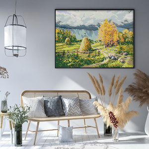 Golden autumn - 53*42CM 14CT Stamped Cross Stitch（Joy Sunday）