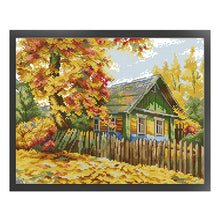 Load image into Gallery viewer, Autumn cabin - 36*30CM 14CT Stamped Cross Stitch（Joy Sunday）
