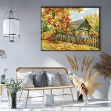Load image into Gallery viewer, Autumn cabin - 36*30CM 14CT Stamped Cross Stitch（Joy Sunday）
