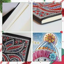 Load image into Gallery viewer, Christmas Winter Diamond Painting Diary Book with Crystal Pendant Bookmark Gifts
