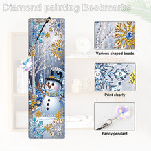 Load image into Gallery viewer, Christmas Winter Diamond Painting Diary Book with Crystal Pendant Bookmark Gifts
