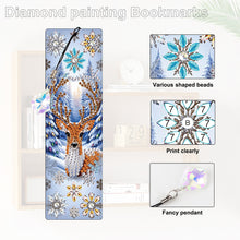 Load image into Gallery viewer, Christmas Winter Diamond Painting Diary Book with Crystal Pendant Bookmark Gifts
