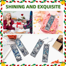 Load image into Gallery viewer, Christmas Winter Diamond Painting Diary Book with Crystal Pendant Bookmark Gifts

