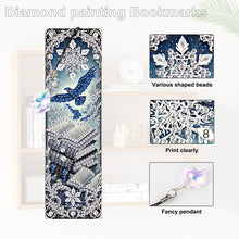 Load image into Gallery viewer, Christmas Winter Diamond Painting Diary Book with Crystal Pendant Bookmark Gifts
