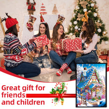 Load image into Gallery viewer, Christmas Winter Diamond Painting Diary Book with Crystal Pendant Bookmark Gifts
