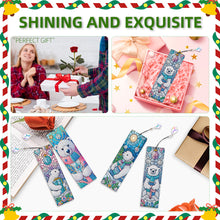 Load image into Gallery viewer, Christmas Winter Diamond Painting Diary Book with Crystal Pendant Bookmark Gifts
