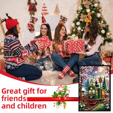 Load image into Gallery viewer, Christmas Winter Diamond Painting Diary Book with Crystal Pendant Bookmark Gifts
